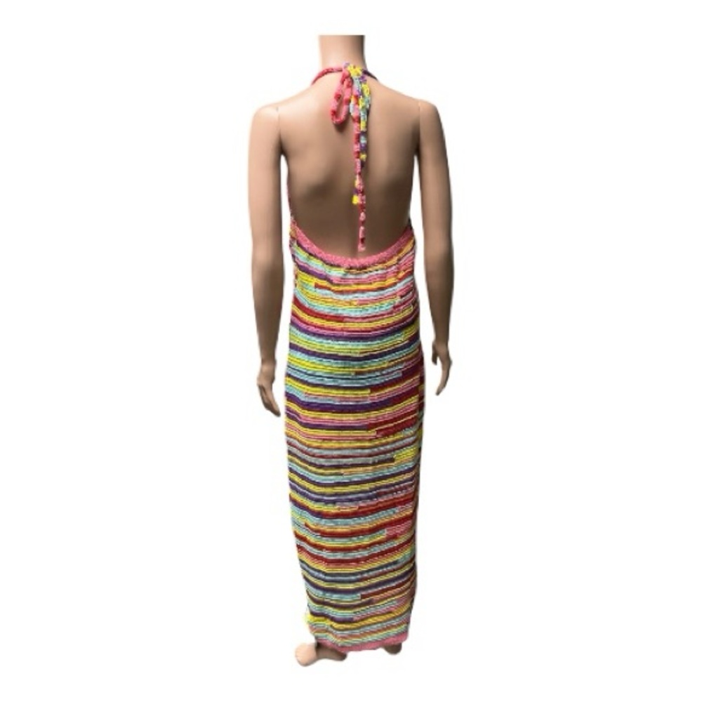 Caroline’s Boutique - Multicolor Knit Striped Maxi Dress - Picture 3 of 3